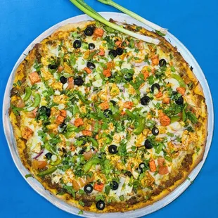 Punjabi paneer pizza