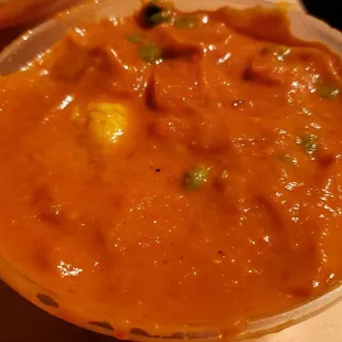 Vegetable mango coconut curry ($14), vegan by default. Too sweet.