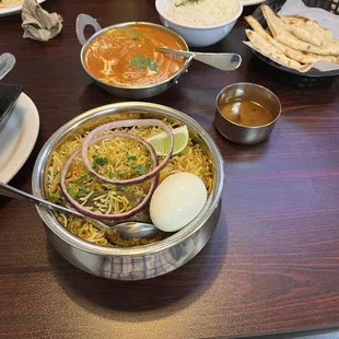 Chicken Biryani Butter Chicken Butter Naan