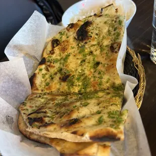 Bullet Naan ! Naan with green chilies and cilantro