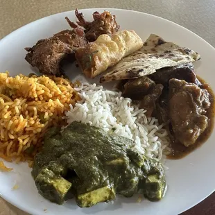 My first plate of the lunch buffet on Saturday.