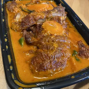 Roasted duck with red curry