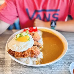 CHICKEN KATSU CURRY with rice