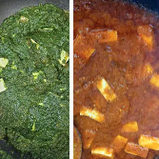 a pan with broccoli and tofu