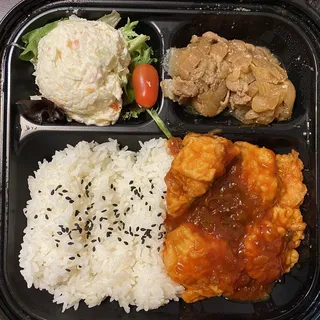 Shrimp chili sauce Bento box