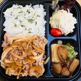 Ginger pork Bento Box