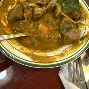 Lamb Curry (it's a little on the spicy side)