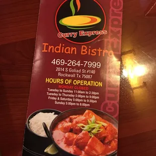 BYOB and separate lunch and dinner hours