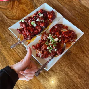 chili chicken and chicken 65