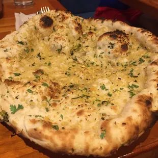 Giant garlic naan