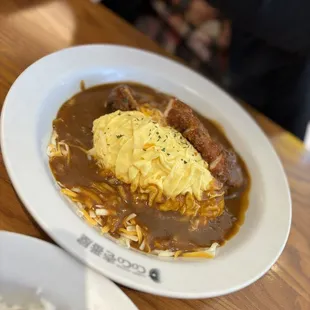 Chicken Cutlet Omelet Curry