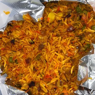 generous helping of Pulao rice. just so good