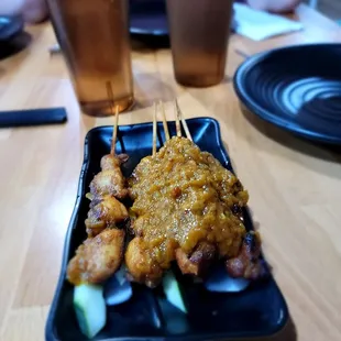 Chicken Satay. Stick with the beef but still very tasty