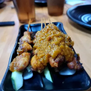Chicken Satay. Stick with the beef but still very tasty