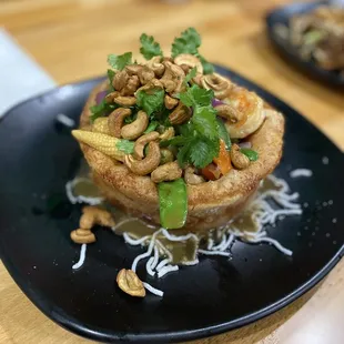 5. Chicken and Shrimp in Taro Nest