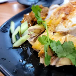 Homestyle Combination Special. Very tasty. Particularly good Hainanese chicken but the curry wasn't bad either.