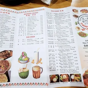 menu, sushi and sashimi