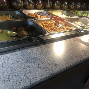 a variety of food items