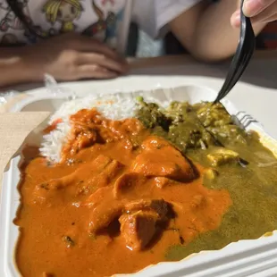 2022.11.10 Chicken Tikka Masala and Saag Paneer