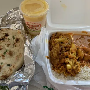 2 item combo and mango lassi