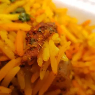 a close up of a plate of food