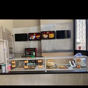 a display of food
