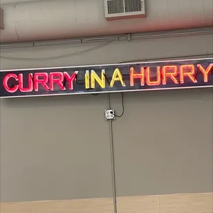 a neon sign