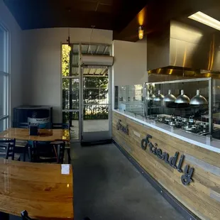 the inside of a restaurant