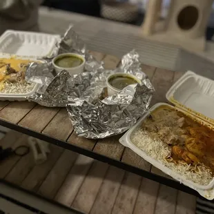 Two 3 item combos with regular naan