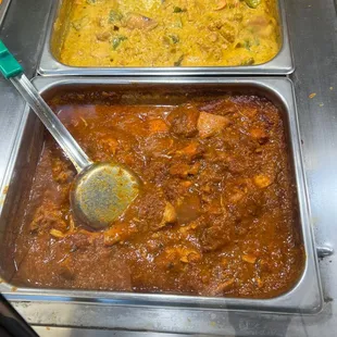 Korma and Chicken curry