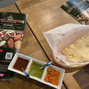 Popadoms to start