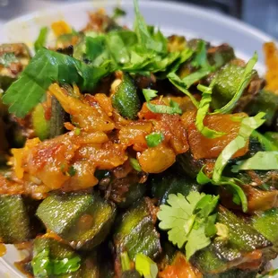 a close up of a plate of food