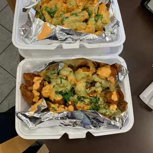 Top: Gobi Fries  Bottom: Masala Fries
