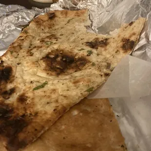 Amazing garlic naan!