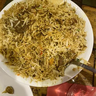 Lamb biryani