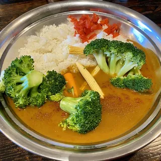 Steamed Vegetable Curry Rice