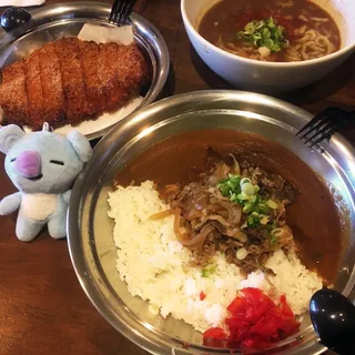 Beef Onion Curry Rice