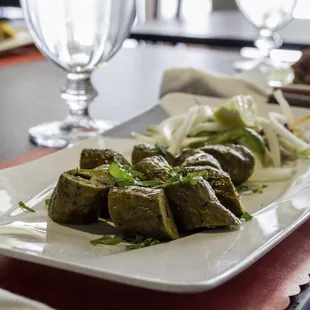 a plate of food on a table