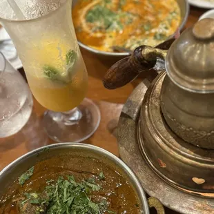 Rogan Josh and Butter Chicken