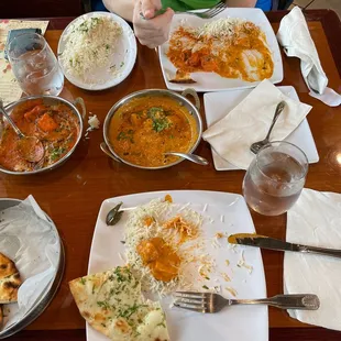 Butter chicken and tiki masala