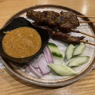 Satay beef.