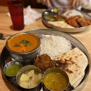 #1 on the menu - chicken masala dinner ($12.95)