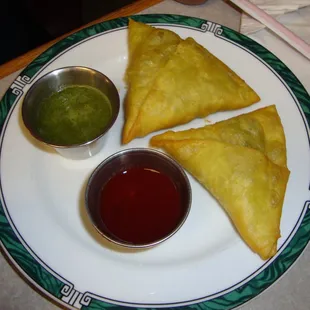 Meat Samosa from Curry N Kebob June 14th 2013 visit.