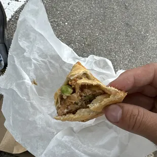 Butter chicken lati  roll
