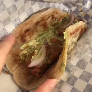 Paneer tikka kati roll