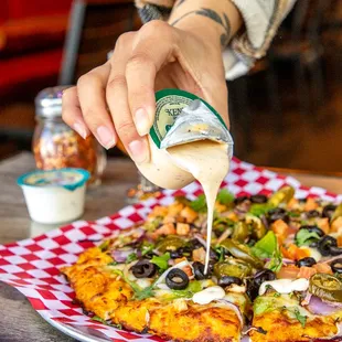 pizza, food