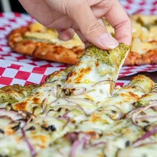 pizza, food