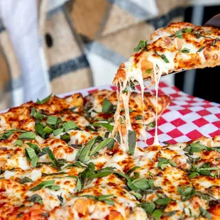 pizza, food