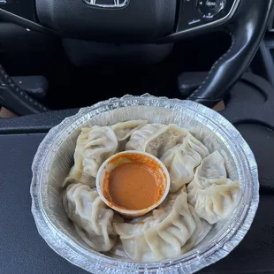 chicken mo mo $7.99 (instagram: @issa.cheatday)
