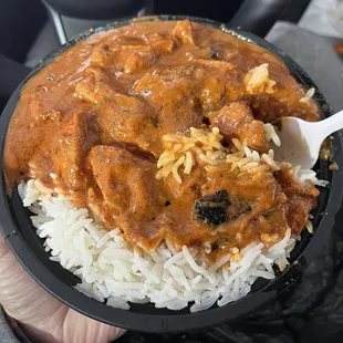 1 item bowl with Chicken tikka masala
